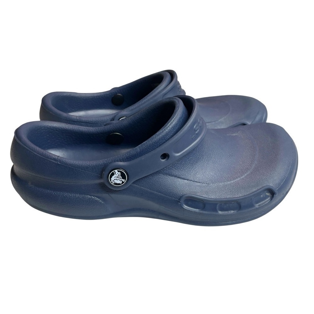 Unisex Crocs Closed Toe Work Clog Blue Mens 7 Womens 9 Slip on - Picture 3 of 9